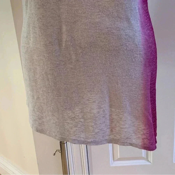 Lane Bryant Plus Size 18 20 Tunic Top Hot Pink Ombré Burnout Lightweight - Picture 3 of 8